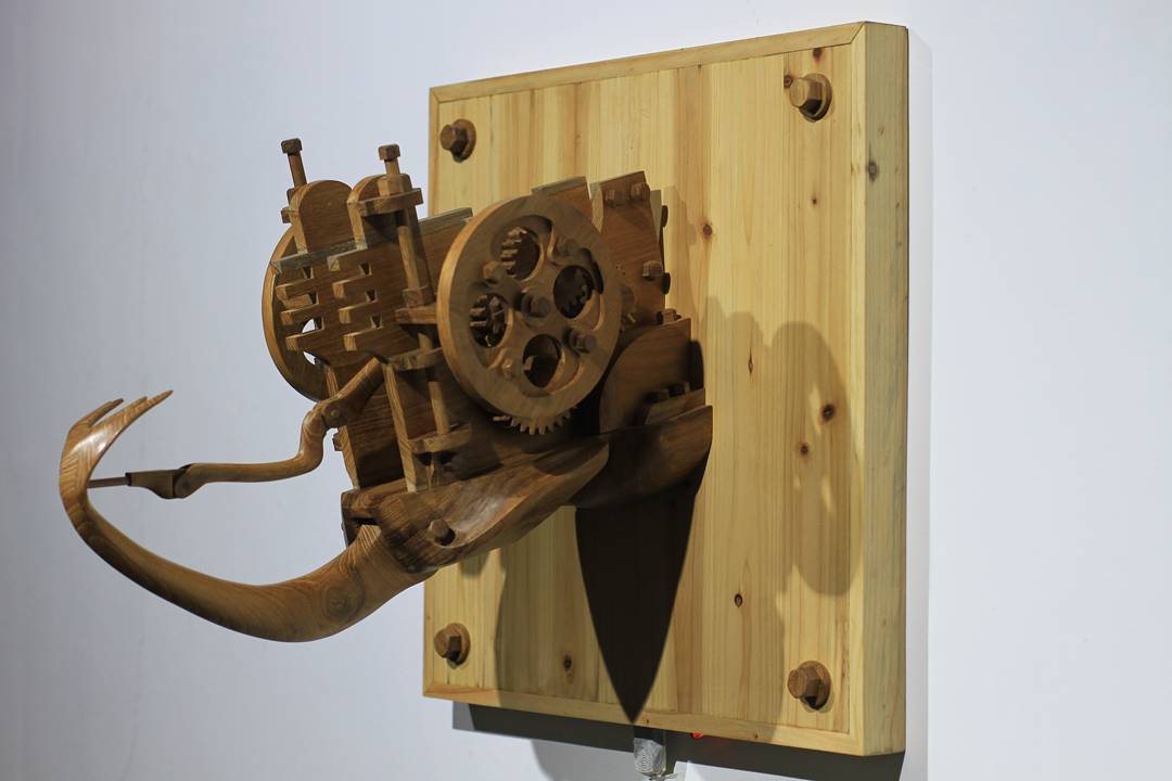 Karya kepala kumbang tanduk karya Dedy Shofianto